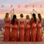 Modern Multi-Style Burnt Orange Satin Maid of Honor Dress With Side Slit,WGM473