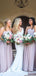 Simple A-Line Strapless Popular Cheap Maxi Long Wedding Guest Bridesmaid Dresses,WGM219