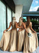 Elegant Champagne Sleeveless A-Line Long Bridesmaid Dresses Online,WGM445