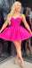 Elegant Sweetheart Spaghetti Straps Sleeveless Sequin Cheap Short Homecoming Dresses, EPT172