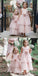 Cute Square Neck Pink Tulle Long Cheap Flower Girl Dresses with Handmade Flower, Wedding Flower Girl Dresses, FGD020