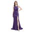 Mismatched Plum Mermaid Side Slit Cheap Long Bridesmaid Dresses Online, WGM135