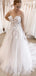 Simple Strapless Sleeveless Applique With Train Popular Bridal Long Wedding Dresses, WDH105