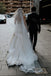 Romantic Tulle Strapless With Train Applique Popular Bridal Long Wedding Dresses, WDH108