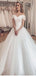 Elegant Off Shoulder Beads With Trailing Popular Bridal Long Wedding Dresses, WDH085