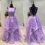 Elegant Open Back Popular Cheap Long Evening Prom Dresses, WG1013 - Wish Gown