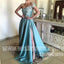 Popular One Shoulder Side Split Elegant Cheap Long Prom Dresses, WG1099