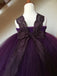 Purple Lace Tulle Flower Girl Dresses, Cheap Lovely Little Girl Dresses,  FG026