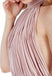 Jersey Halter Long Charming Sexy Open Back Mermaid Wedding Bridesmaid Dresses, WG384