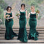 Mermaid Sexy Teal Green Cheap Long Bridesmaid Dresses, WG406