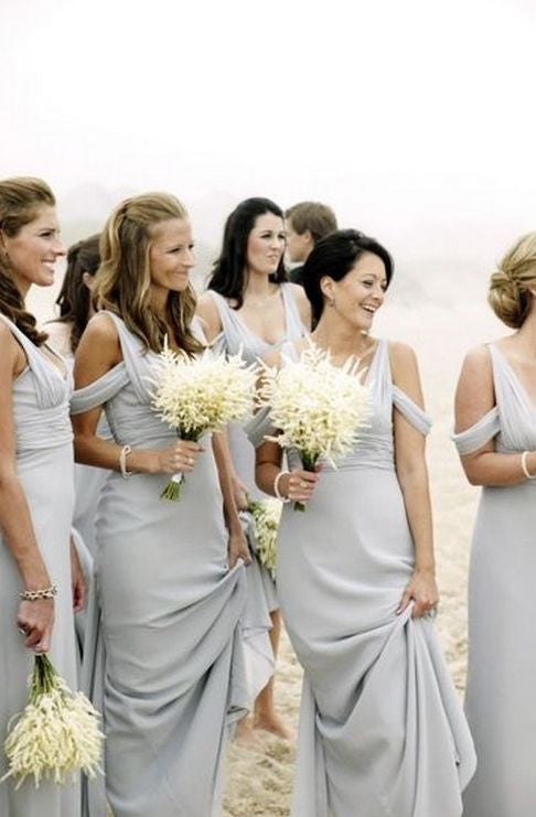 Popular Simple Formal Long Beach Wedding Party Cheap Bridesmaid Dresses, WG422