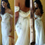 White Off Shoulder Sweetheart Mermaid Sexy Long Prom Dress, WG511