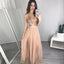 Sequin Top Deep V Neck Sexy Cheap Long Beach Prom Dress, WG734