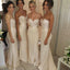 Elegant Sweet Heart Sexy Mermaid Wedding Party Long Pretty Cheap Bridesmaid Dresses, WG81 - Wish Gown