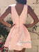 Pink Simple Elegant A-line Freshman Homecoming Prom Gown Dress, BD0095