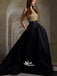 Long Black Gold Halter Sparkle Inexpensive Evening Party Prom Dresses, PD0023