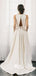 Simple Off White Two Pieces Long Wedding Dress WDH062