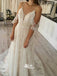 Elegant Appliques Spaghetti Straps Tulle Wedding Dress WDH069