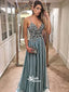 Mermaid Open Back Heavy Beaded Sexy Gorgeous Long Prom Dresses, WG1077