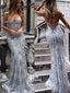 Popular Open Back Mermaid Elegant Cheap Long Prom Dresses, WG1100