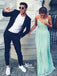 Cheap Simple Chiffon Open Back Cheap Tiffany Blue Prom Dress, Junior Sexy Long Wedding Party Dresses, WG50