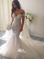 Gorgeous Sexy Tulle Applique Lace Elegant Long Wedding Dresses, WG661