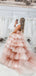 Pink Princess Thousand-layer Strapless Puffy Tulle Ball Gowns Prom Dresses, WGP132