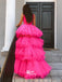 V-neck Multi Layer Net Yarn Cake Puffy Princess Dress Evening Gowns Prom Dresses , WGP153