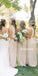 Simple Halter Open Back Mermaid Long Bridesmaid Dresses, YPS136