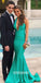 Halter Mermaid V-neck Long Bridesmaid Dresses YPS105