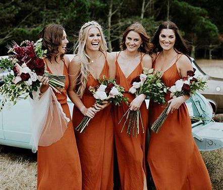 Cheap Simple Sexy Side Split Long Bridesmaid Dresses, BG51244 - Bubble Gown