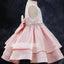 Cute Pretty Pink Sleeveless Wedding  Flower Girl Dresses, FGD009