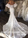 Unique Off the Shoulder Sweetheart Mermaid Applique Long Wedding Dresses, BW152