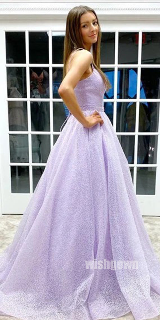 Charming Bright Spaghetti Srap Long Prom Dresses PG1203