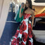 Formal A Line Satin Flowers Cheap Long Prom Dresses, SG135