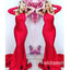 Red One Shoulder Mermaid Most Popular Long Prom Dresses, MD1101