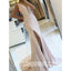 Sexy Mermaid Cheap Side Split Backless Deep V Neck Long Prom Dresses, WG1091