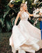 Gorgeous Spaghetti Strap Applique Lace Bridal Dresses WDH026