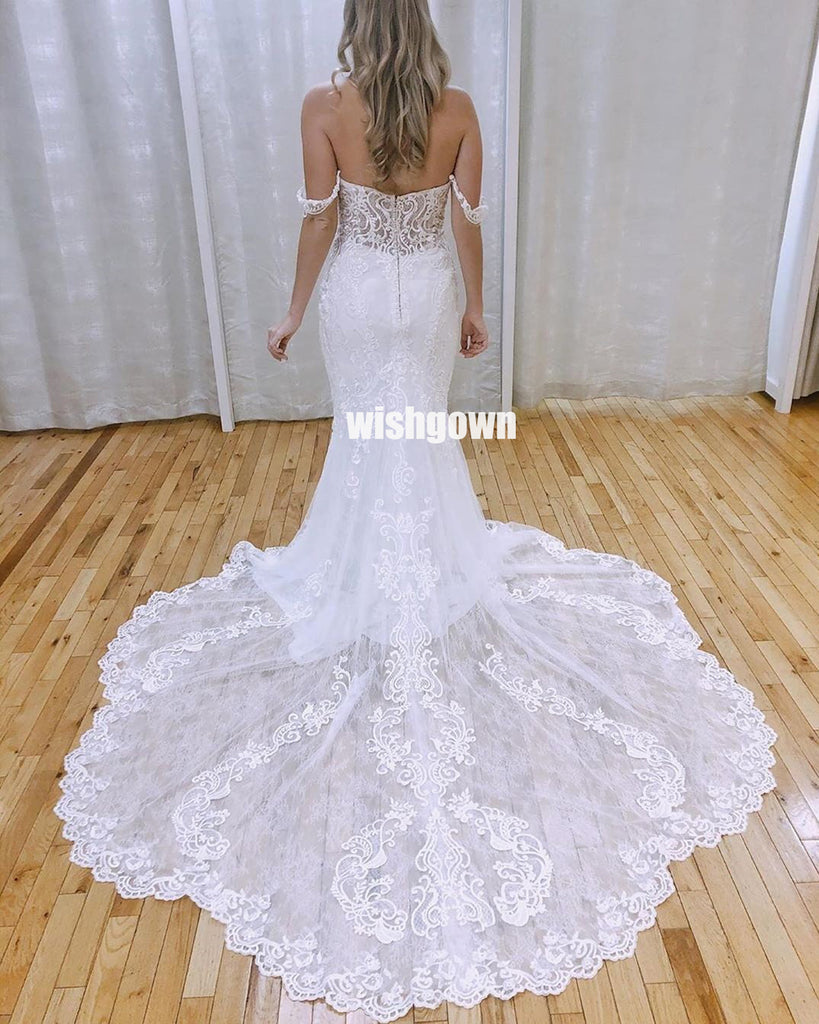 Sweetheart Cap Sleeve Dreaming Long Wedding Dress WDH044