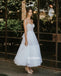 A-line Spaghetti Strap Tulle Dreaming Wedding Dress WDH051