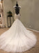 Cap Sleeves Mermaid Sexy Seen Through Long Wedding Dress for Brides, WG1206 - Wish Gown