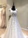 Open Back Formal A Line Cheap Bridal Long Wedding Dresses, WG1238