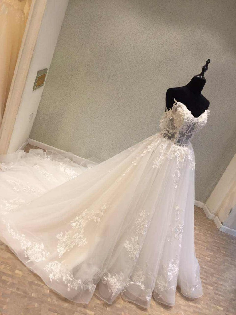 Online Popular Elegant Long Cheap Bridal Wedding Dress, WG684