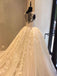 Cap Sleeve Charming Applique Tulle Long Wedding Dresses, WG1228 - Wish Gown