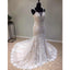 Lace Mermaid Spaghetti Strap Mermaid Bridal Wedding Dress, WG1212